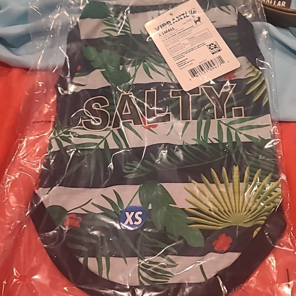 ❤️10/$13 New vibrantlife tropical salty dog hoodie shirt